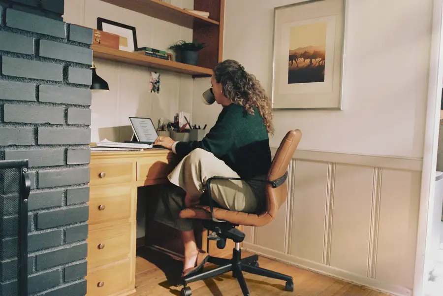 A high-achieving woman at work